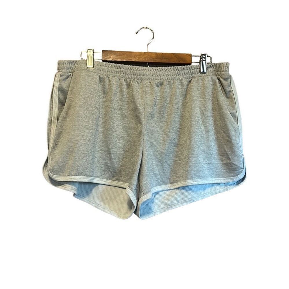 Xersion XL Gray Athletic Running Shorts Elastic Waist‎ Activewear Womens
